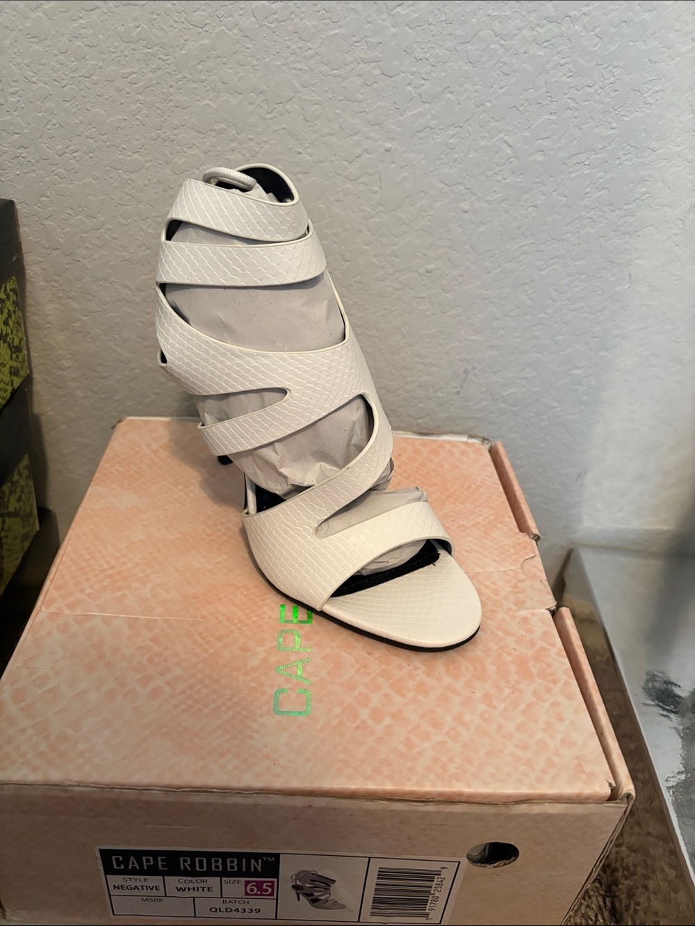 Cape Robbin White Multi-Strap Heeled Sandal